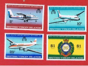 Virgin Islands #194-197  MNH OG  Planes  Free S/H