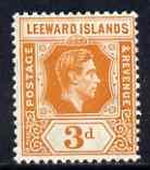 Leeward Islands 1938-51 KG6 3d orange mounted mint SG107