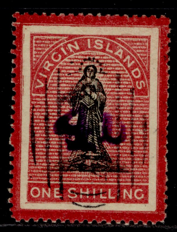 BRITISH VIRGIN ISLANDS QV SG42, 4d on 1s black & rose-carmine FINE USED Cat £160 