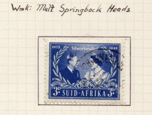 South Africa 1948 Early Issue Fine Used 3d. NW-157088