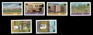 Uganda 1993 - METEOROLOGICAL DAY 93 - Set of 6 Stamps (Scott #1194-9) - MNH