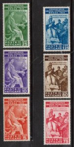 Vatican #41 - #46 VF/NH Rare Set