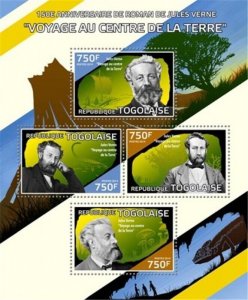 Togo - 2014 Jules Verne Anniversary - 4 Stamp Sheet - 20H-1033