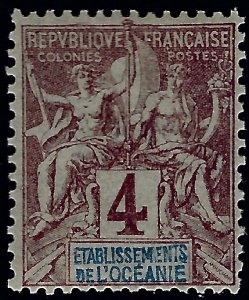 French Polynesia Sc#3 Mint F-VF SCV$4.50..French Polynesia is Hot!