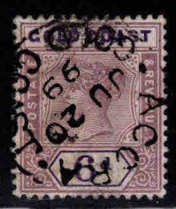 GOLD COAST Scott 31 Used Queen Victoria stamp