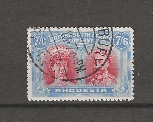 RHODESIA 1910/13 RSC C USED