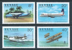 Tuvalu #142-5 NH Aviation Annivs.