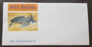 *FREE SHIP Malaysia Turtles 1990 Ocean Marine Life Underwater (p. pack) MNH