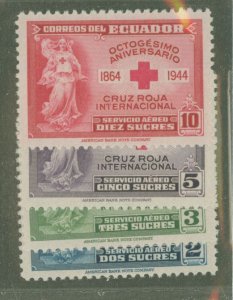 Ecuador #C131-4  Single (Complete Set)