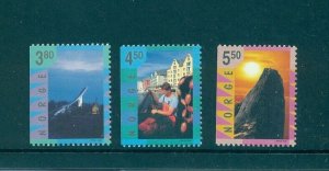 Norway - Sc# 1191-3. 1998 Tourism. MNH $4.50.