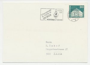 Card / Postmark Switzerland 1969 Ski bob - World Championships