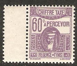 Tunisia 1928 Scott J21 Postage Due MNH