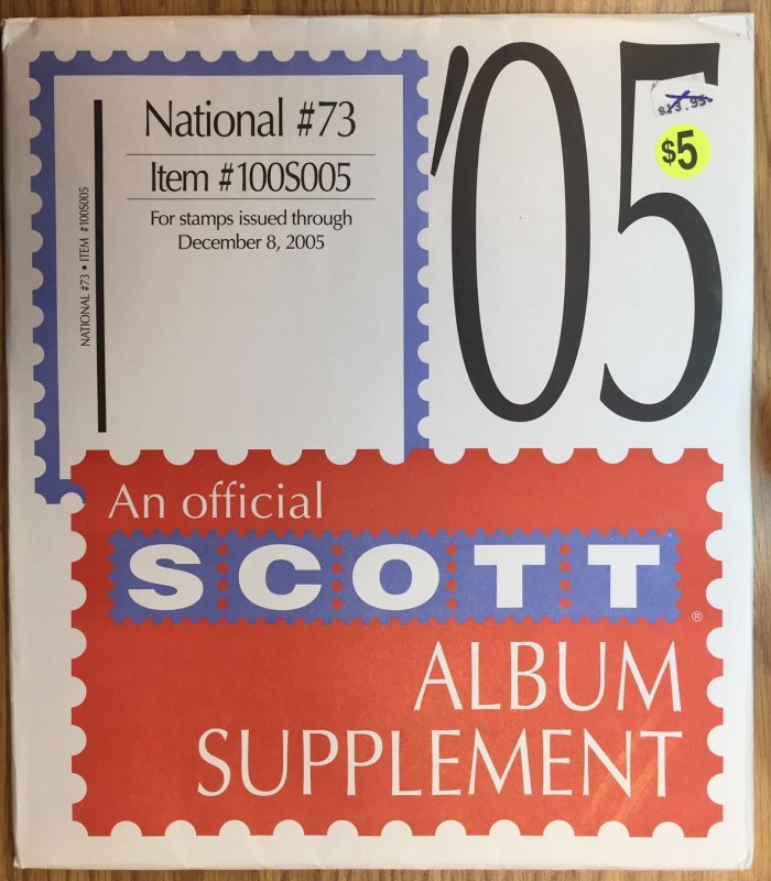 Scott National #73 Item #100S005 Album Supplement (through 2005)