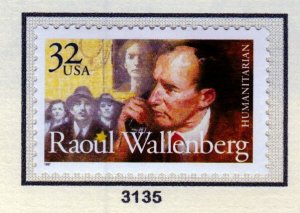 SC# 3135 - (32c) - Raoul Wallenberg, MLK single
