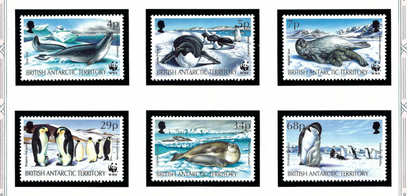 British Antarctic Territory 192-97 MNH 1992 W.W.F.