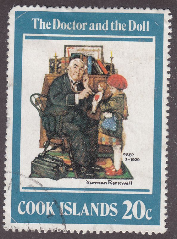 Cook Islands 685 Norman Rockwell 1982