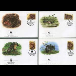 BELARUS 1995 - FDC-WWF Beavers Set of 4(WG624)