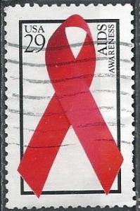 US 2806a (used) 29¢ AIDS awareness