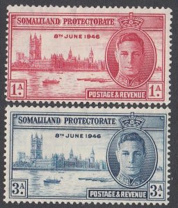 Somaliland Protectorate 108-109 MH CV $0.70