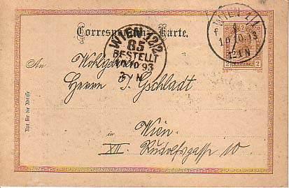 Austria, Government Postal Card