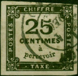 France 1871 25c Black SGD212 Fine Used