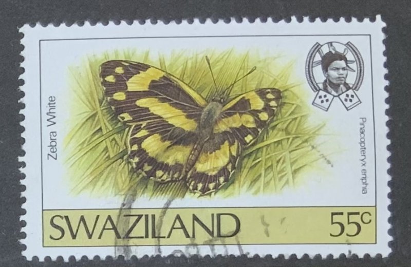 SWAZILAND 1987 BUTTERFLIES 55 cents  SG524 FINE USED