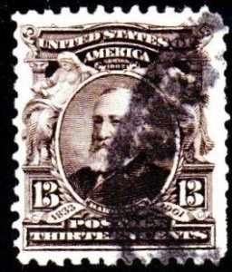 SC# 308 - (13c) - Benjamin Harrison - Used Single