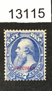 MOMEN: US STAMPS  # O39s UNUSED NO GUM SPECIMEN $550 LOT #13115