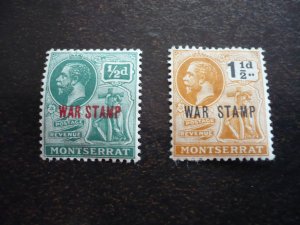 Stamps - Montserrat - Scott# MR1,MR3 - Mint Hinged Part Set of 2 Stamps