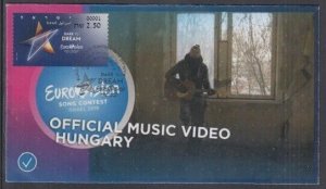 ISRAEL EUROVISION 2019 #19017.18 HUNGARY's CONTESTANT - COMMEMORATIVE FD COVER