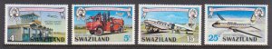 SWAZILAND - 1976 10th ANNIVERSARY OF INTERNAL AIR SERVICE - 4V - MINT NH