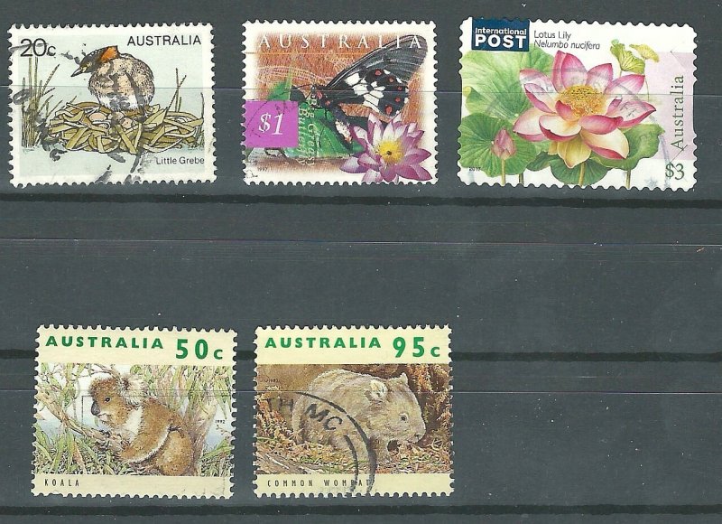 Australia 683,1280,1285,1532+1    used  PD