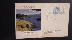 1961 FDC First Day Cover Norfolk Island to Eastwood NSW Australia Territory