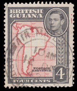 STAMP FROM BRITISH GUIANA 1938 - 52. SCOTT # 232. USED. # 1