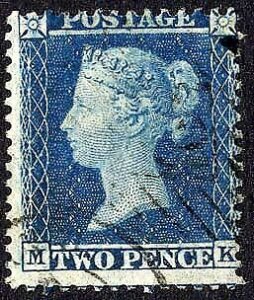 SG23a 2d Star (MK) Wmk Small Crown Perf 14 Plate 5 Cat 350 pounds Very Fine Used