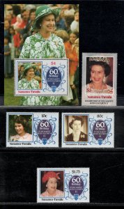 TUVALU - NANUMEA SC# 48-52 FVF/MNH