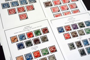 COLOR PRINTED SLOVAKIA 1939-2010 + 2011-2020 STAMP ALBUM PAGES (136 ill. pages)