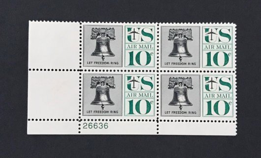US #C57 Mint VF-XF NH OG. SET of Plate Blocks #26636. Fresh Color. 16272
