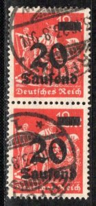 Germany Reich Scott # 244, used, pair, exp.h/s, Mi# 280