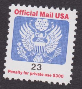 O148 23c Official Mail MNH Single