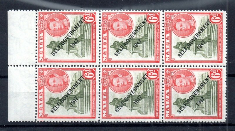 Malta KGVI 1948 MNH block 6d Self Government WS14973