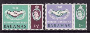 Bahamas-Sc#222-3-unused NH Omnibus set-ICY issue-1965-