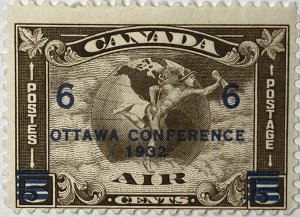 CANADA 1932 #C4 Mercury Surcharged Air Mail - MNH