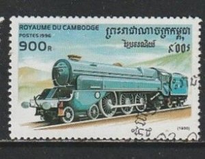 1996 Cambodia - Sc 1511 - used VF - 1 single - Locomotives