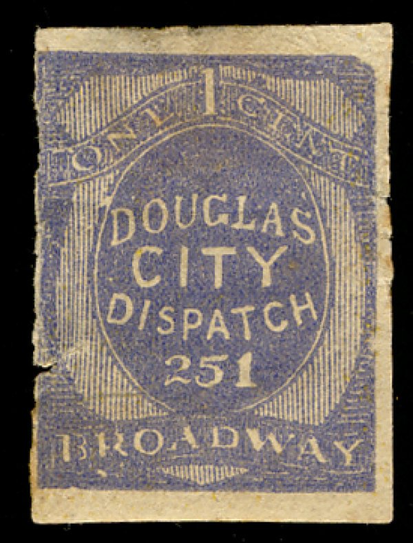 US #LOCAL 59L6 Douglas City, VF mint hinged, small thins, very fresh, Super N...