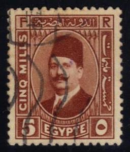 Egypt #135 King Fuad; Used