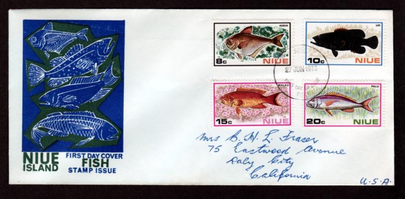 Niue 1973 FDC Fish!
