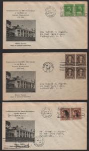 $US Sc#704-715 FDC's full set Rice cachets Washington 1932