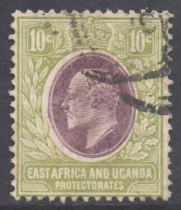 KUT British East Africa Scott 34 - SG37, 1907 Edward VII 10c used