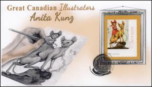 CA18-032, 2018, Great Canadian Illustrators, Pictorial, FDC, Anita Kunz